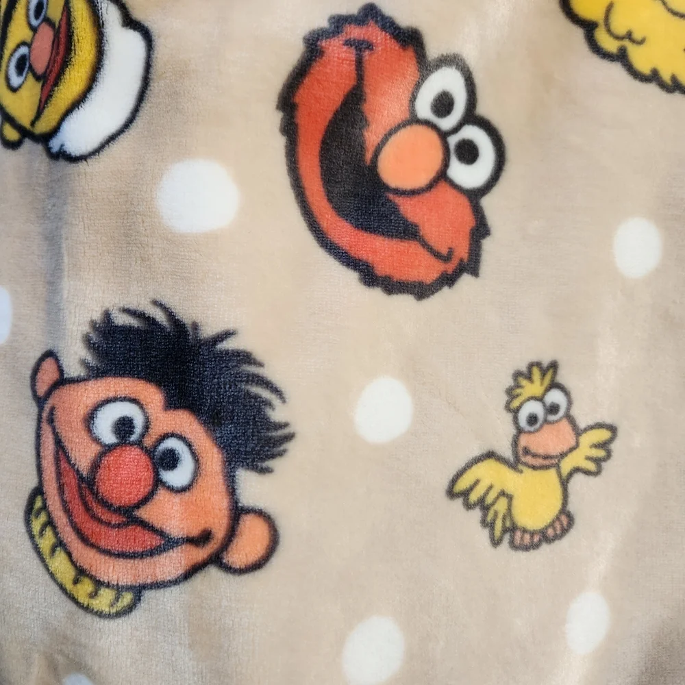 Sesame Street Polka Dot Neutral Soft Decorative Plush 60